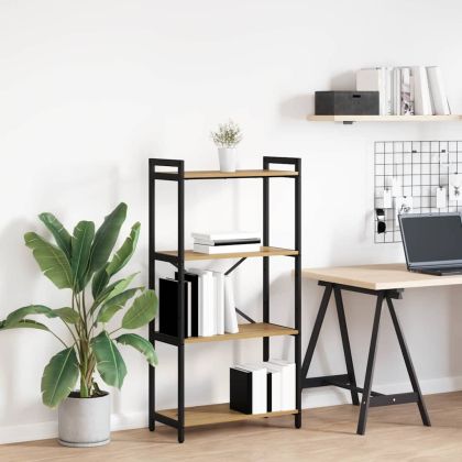 Рафт за книги Дъб 40 x 30 x 85 см Инженерно дърво