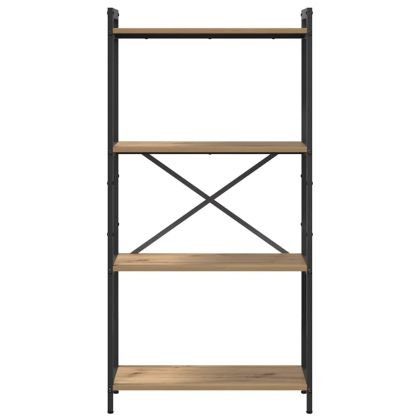 Рафт за книги Дъб 40 x 30 x 85 см Инженерно дърво