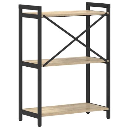 Рафт за книги Сонома дъб 60 x 30 x 85 cm Инженерно дърво