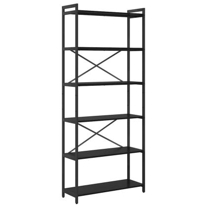 Рафт за книги Черния дъб 40 x 30 x 85 см Инженерно дърво