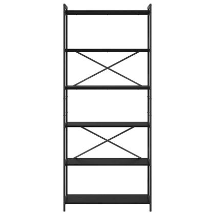 Рафт за книги Черния дъб 40 x 30 x 85 см Инженерно дърво