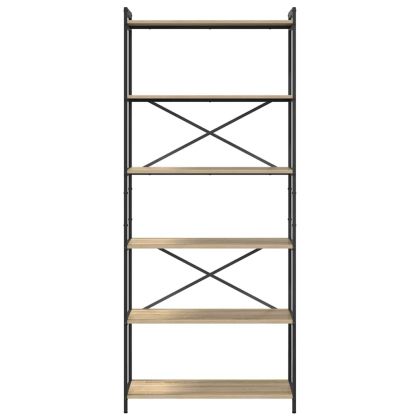 Рафт за книги Сонома дъб 40 x 30 x 85 см Инженерно дърво