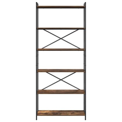 Рафт за книги Димян дъб 40 x 30 x 85 см Инженерно дърво