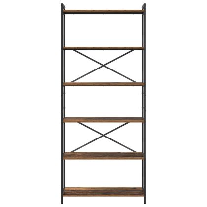 Рафт за книги Старо дърво 40 x 30 x 85 см Инженерно дърво