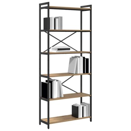 Рафт за книги Дъб 40 x 30 x 85 см Инженерно дърво