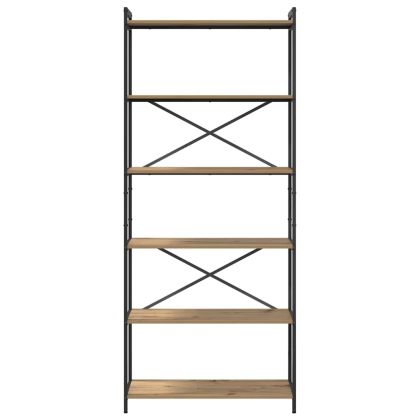 Рафт за книги Дъб 40 x 30 x 85 см Инженерно дърво