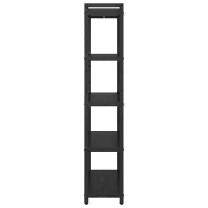 Рафт за книги Черния дъб 80 x 30 x 155 см Инженерно дърво