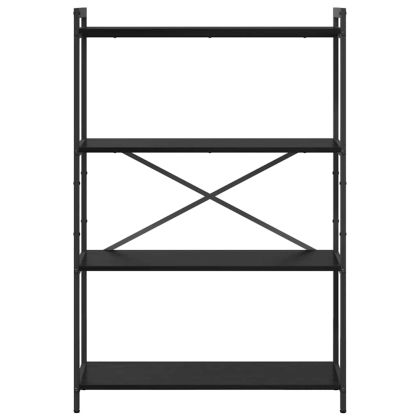 Рафт за книги Черния дъб 80 x 30 x 120 см Инженерно дърво