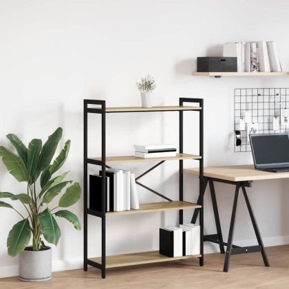 Рафт за книги Сонома дъб 80 x 30 x 120 см Инженерно дърво