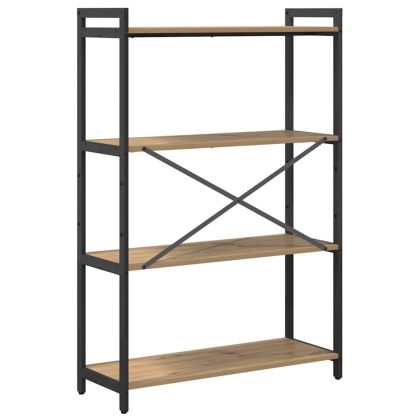 Рафт за книги Дъб 80 x 30 x 120 см Инженерно дърво