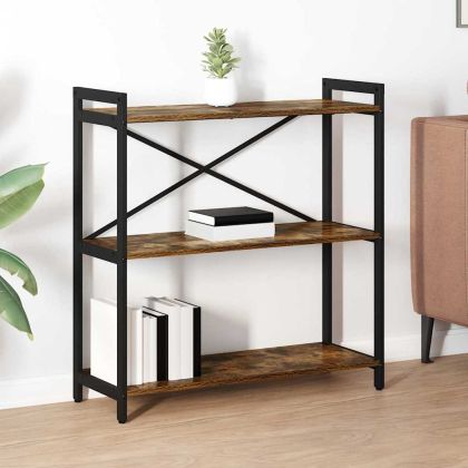 Рафт за книги Димян дъб 80 x 30 x 85 cm Инженерно дърво