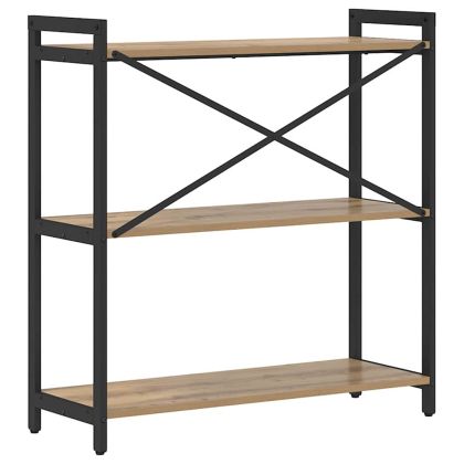 Рафт за книги Дъб 80 x 30 x 85 cm Инженерно дърво