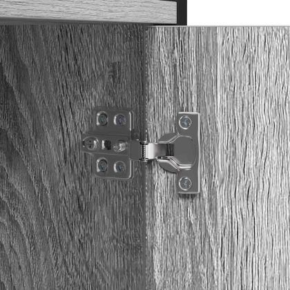 Рафт за книги Сив сонома 80 x 30 x 155,5 см Инженерно дърво