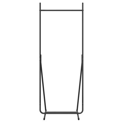 Държач за дрехи Черно 62 x 48 x 158 см Стомана