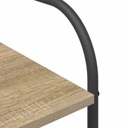 Държач за дрехи с рафт Кафяво 120 x 44 x 160 см Инженерно дърво