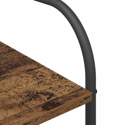 Държач за дрехи с рафт Кафяво 120 x 44 x 160 см Инженерно дърво