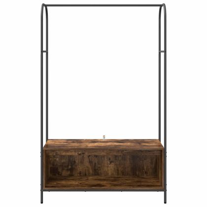 Държач за дрехи Кафяв дъб 100 x 44 x 160 см Инженерно дърво