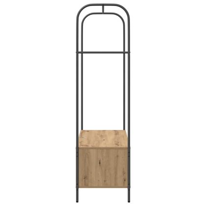 Държач за дрехи Кафяв дъб 100 x 44 x 160 см Инженерно дърво