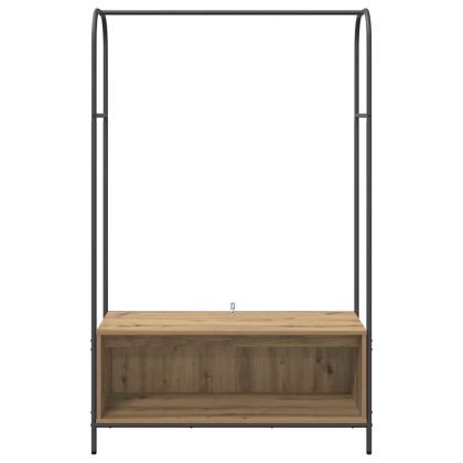 Държач за дрехи Кафяв дъб 100 x 44 x 160 см Инженерно дърво
