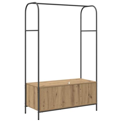 Държач за дрехи Кафяв дъб 100 x 44 x 160 см Инженерно дърво