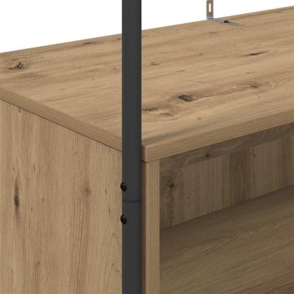 Държач за дрехи Кафяв дъб 100 x 44 x 160 см Инженерно дърво