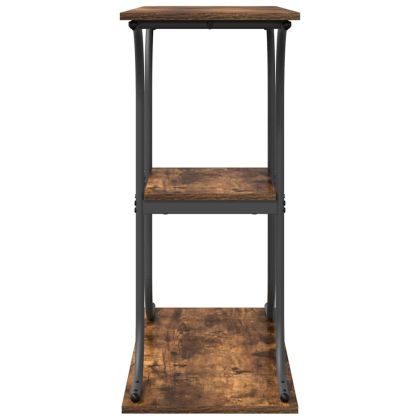 Конзолна маса Опушен дъб 101 x 35 x 80.5 см Инженерно дърво