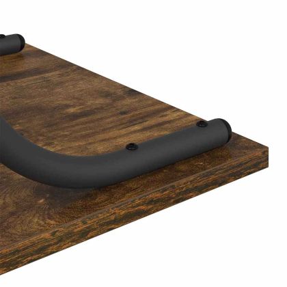 Конзолна маса Опушен дъб 101 x 35 x 80.5 см Инженерно дърво