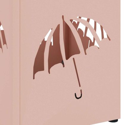 Стойка за чадър Розово 15.5 х 15.5 х 49 см Метал