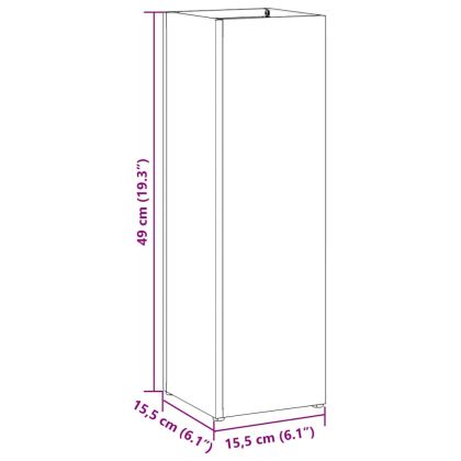 Стойка за чадър Маслинено 15.5 х 15.5 х 49 см Метал