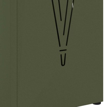 Стойка за чадър Маслинено 15.5 х 15.5 х 49 см Метал