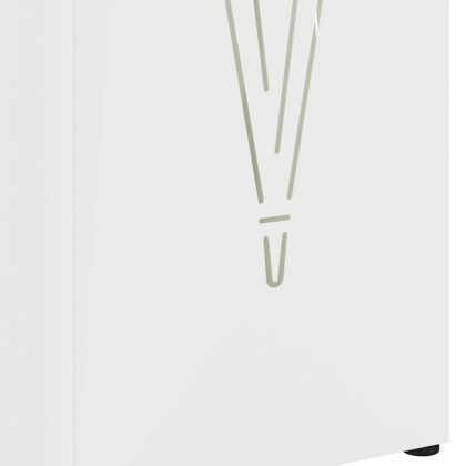 Стойка за чадър Бяло 15.5 х 15.5 х 49 см Метал