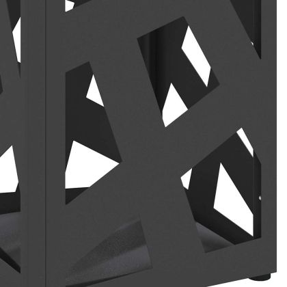 Стойка за чадър Черно 15.5 х 15.5 х 49 см Метал