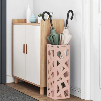 Стойка за чадър Розово 15.5 х 15.5 х 49 см Метал