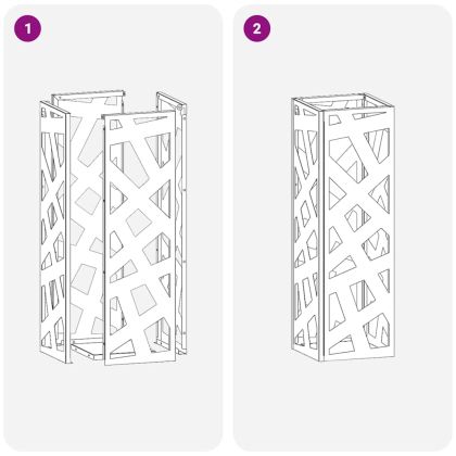 Стойка за чадър Маслинено 15.5 х 15.5 х 49 см Метал