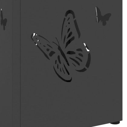 Стойка за чадър Черно 15.5 х 15.5 х 49 см Метал