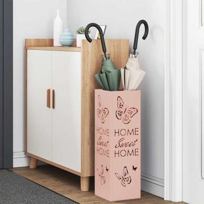 Стойка за чадър Розово 15.5 х 15.5 х 49 см Метал