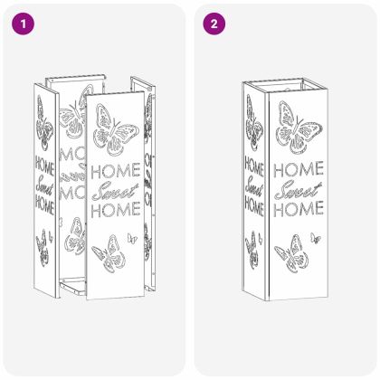 Стойка за чадър Антрацит 15.5 х 15.5 х 49 см Метал