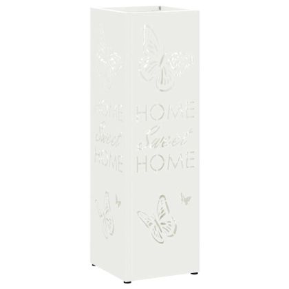 Стойка за чадър Бяло 15.5 х 15.5 х 49 см Метал