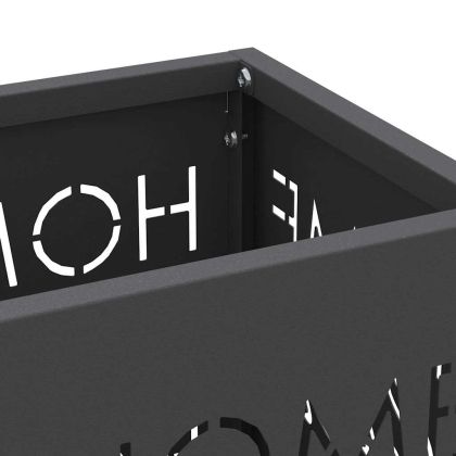 Стойка за чадър Черно 15.5 х 15.5 х 49 см Метал