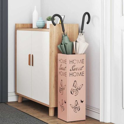 Стойка за чадър Розово 15.5 х 15.5 х 49 см Метал