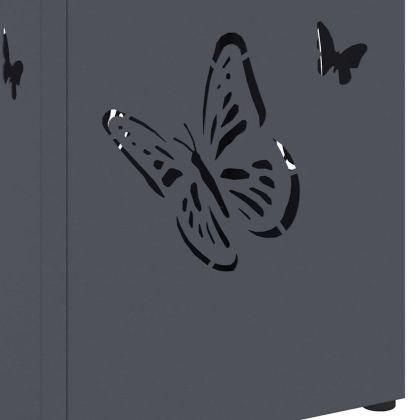 Стойка за чадър Антрацит 15.5 х 15.5 х 49 см Метал