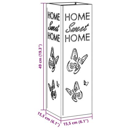 Стойка за чадър Горчица 15.5 х 15.5 х 49 см Метал