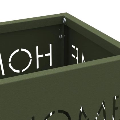 Стойка за чадър Маслинено 15.5 х 15.5 х 49 см Стомана