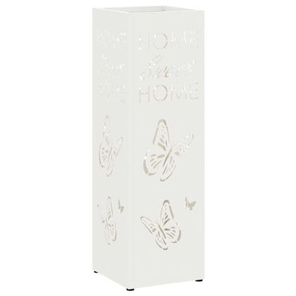 Стойка за чадър Бяло 15.5 х 15.5 х 49 см Метал