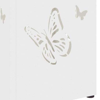 Стойка за чадър Бяло 15.5 х 15.5 х 49 см Метал