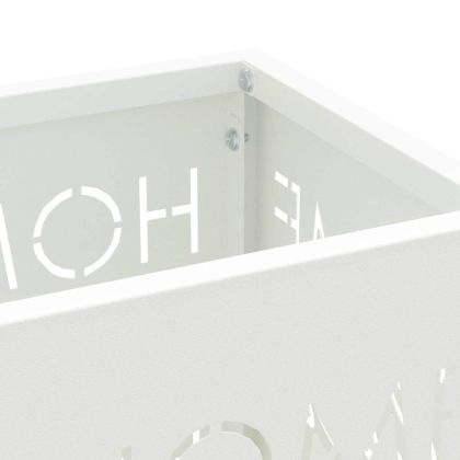 Стойка за чадър Бяло 15.5 х 15.5 х 49 см Метал