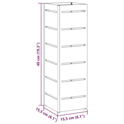 Стойка за чадър Бяло 15.5 х 15.5 х 49 см Метал
