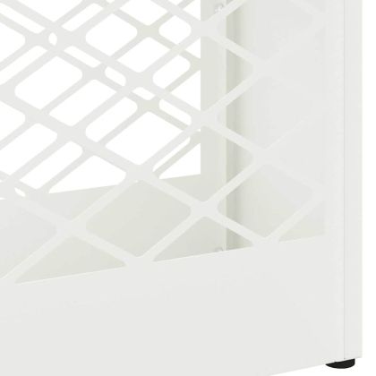 Стойка за чадър със съхранение Бяло 28 x 12 x 41 см Стомана