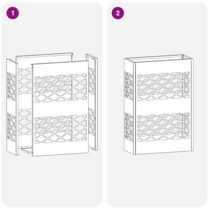 Стойка за чадър със съхранение Черно 28 x 12 x 41 см Стомана