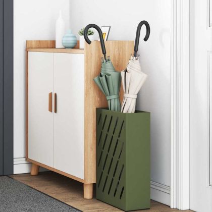 Стойка за чадър Маслиненозелен 28 x 12 x 41 см Стомана